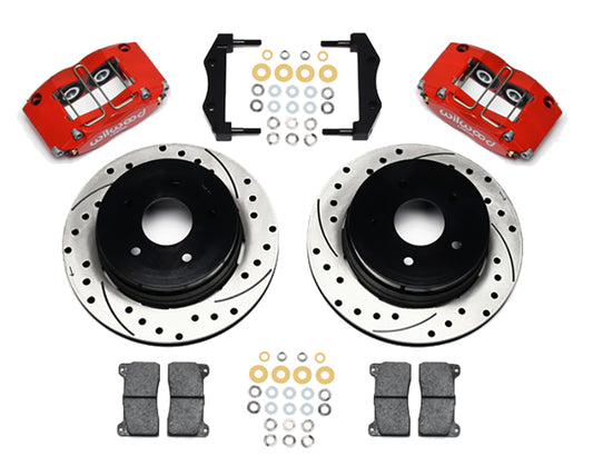 Dynapro Radial Mount Rear Red Brake Kit - 4-Piston 12.19" (Suit Holden Monaro & Commodore VT-VZ With OEM Park Brake) (WB140-8754-DR)
