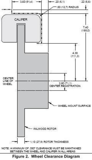 Wilwood Disc Brakes WIL140-9224-D NARROW SUPERLITE BIG REAR PARK BRAKE KIT OLDS/PONTIAC WB 140-9224-D