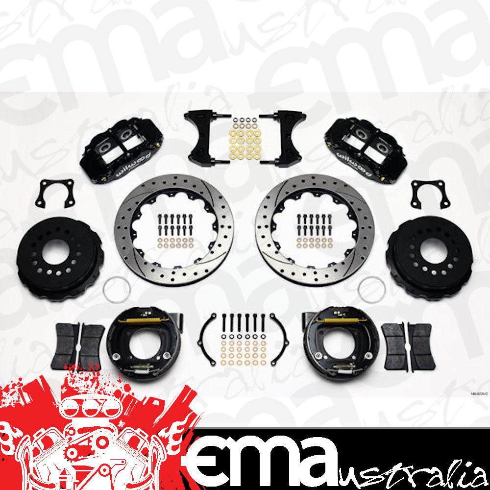 Wilwood Disc Brakes WIL140-9224-D NARROW SUPERLITE BIG REAR PARK BRAKE KIT OLDS/PONTIAC WB 140-9224-D