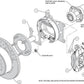Wilwood 140-9282-D 4 Spot forged Dynalite Rear Parking Brake Kit for Ford 9"