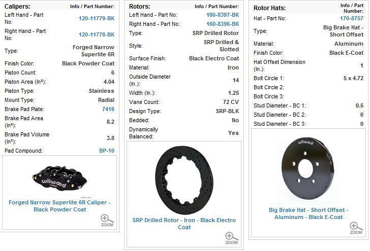 Wilwood 140-9296-D Superlite 6R 355mm Drilled Front Brake Kit for Holden Monaro & Commodore VT-VZ