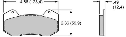 Smart Pad Brake Set with BP-10 Compound (Suit DynaPro 6 Calipers) (WB150-10006K)