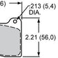 WILWOOD MODIFIED BRAKE PAD SET BP10 COMPOUND 0.60" THICK  WB 150-10290K