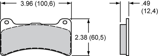 WILWOOD BP-10 PAD SET (4) (WB150-11363K)