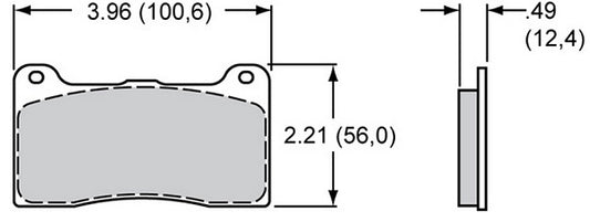 Smartpad Brake Pad Set with BP-30 Compound (Suit Billet Dynalite, Dynapro Dust-Boot, Lug Mount , Narrow Radial Mount & Forged DPHA) (WB150-11735K)