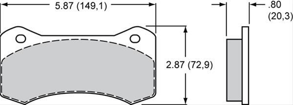 Wilwood WIL150-14782K Smart Pad BP-30 Brake Pads