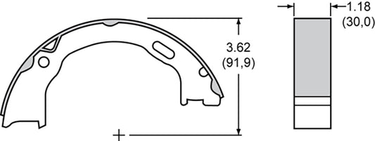 PARKING BRAKE SHOES (4) (WB150-6244K)