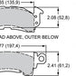 WILWOOD BP10 COMPOUND SMART PAD BRAKE PAD SET GM III CALIPERS WB 150-8939K
