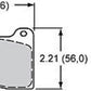 Wilwood 150-9418K Dynapro Smart Pad Brake Pad Set for Billet Dynapro Dust Boot Lug Mount Narrow Radial Mount & forged DPHA