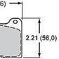 WILWOOD DYNAPRO REPLACEMENT BRAKE PADS .490" THICK SET OF 2 WIL150-9418K2PAD