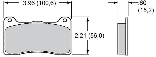 Smartpad Brake Pad Set with BP-20 Compound (Suit Billet Narrow Dynalite & Radial Mount, Dynapro Radial Mount) (WB150-9419K)