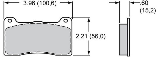 Smartpad Brake Pad Set with BP-20 Compound (Suit Billet Narrow Dynalite & Radial Mount, Dynapro Radial Mount) (WB150-9419K)