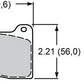 PolyMatrix Brake Pad Set with A Compound (Suit Narrow Dynalite & Dynapro Radial Mount Series Calipers) (WB15A-7263K)
