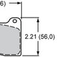 PolyMatrix Brake Pad Set with B Compound (Suit Billet Dynalite/Radial Mount & Dynapro) (WB15B-7264K)