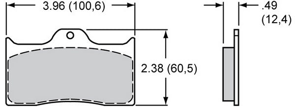 PolyMatrix Brake Pad Set with Q Compound (Suit Dynalite Series Calipers) (WB15Q-6824K)