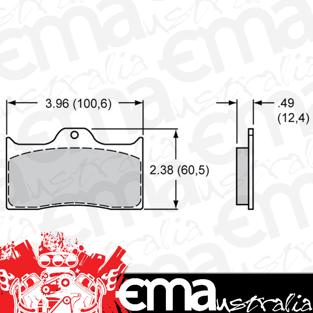 PolyMatrix Brake Pad Set with Q Compound (Suit Dynalite Series Calipers) (WB15Q-6824K)