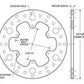 Wilwood 160-3455 Cross Drilled Steel Rotor 10.5" x 0.35" Thick 6 Bolt