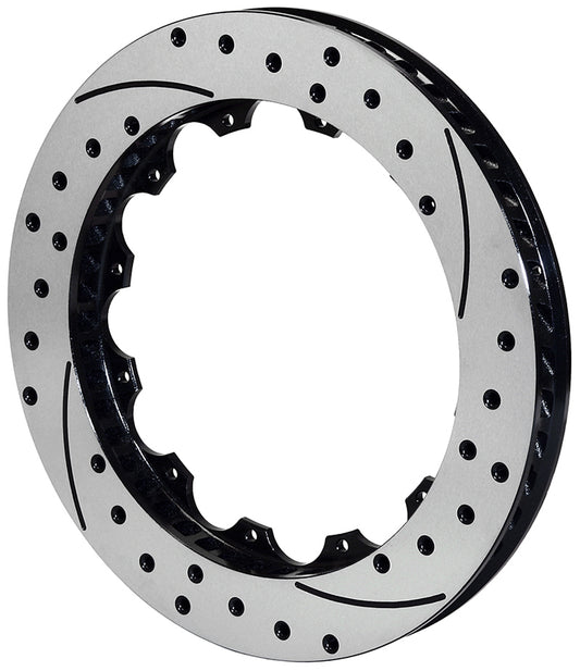 14"IRON DRILLED ROTOR  LH (WB160-8401-BK)