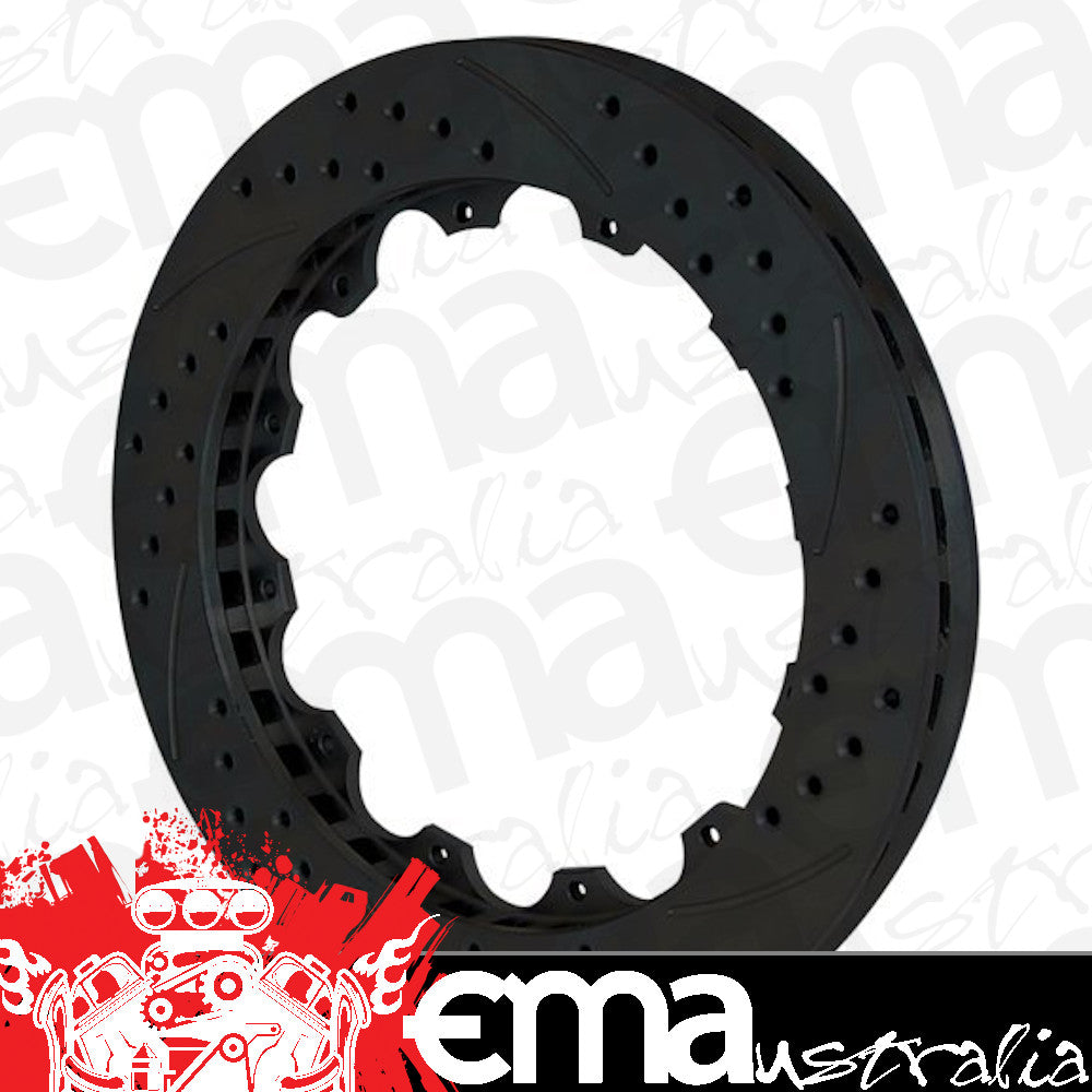 8 Bolt SRP Drilled & Slotted Performance Rotor (L/H) 72 Vanes (14.00" Dia, 1.10" Width, .251" Hole Type, 12 x 8.75" Bolt Circle, 8.25" Lug I.D) (WB160