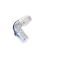 Aeroflow 100 & 450 series braided hose Male 3/8 NPT 90 Deg to -8 Hosesilver Full Flow Billet 1Piece Aeroflow Performance Products AF529-08-06S