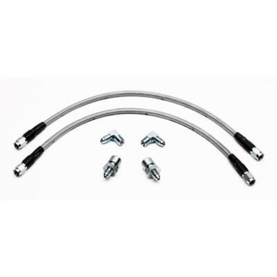 Flexline Stainless Steel Braided Brake Hose Kit for # WB140-10616-DR Brake Kit (WB220-10631)