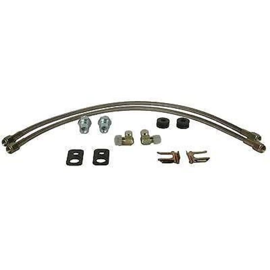 Wilwood WIL220-7009 for Subaru WRX Flexline Braided S/Steel Brake Hose Kit Front