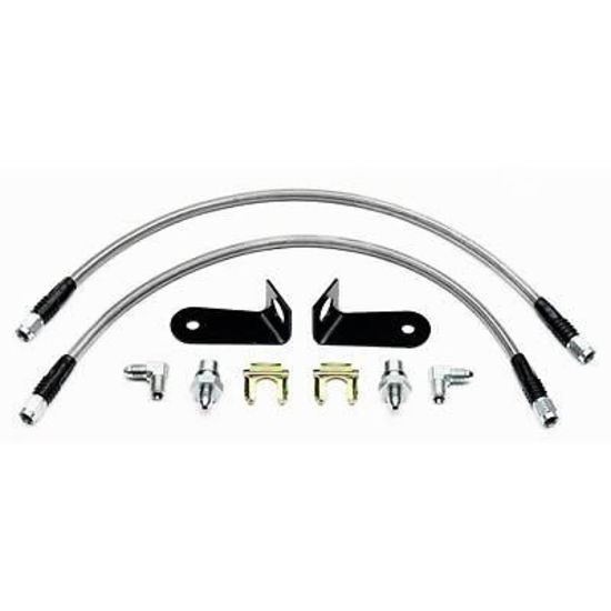 Wilwood 220-8755 Front Flexline Stainless Brake Hose Kit for Holden Monaro & VT-VZ Commodore