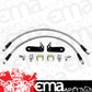 Wilwood 220-8755 Front Flexline Stainless Brake Hose Kit for Holden Monaro & VT-VZ Commodore