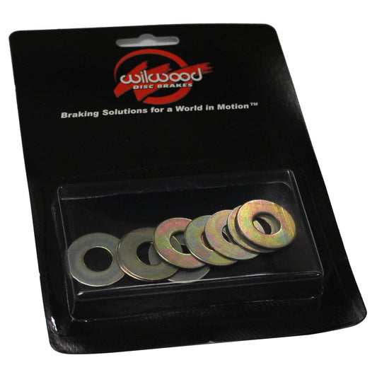Wilwood 240-4385 Caliper Shim Kit 7/16" ID x 0.032" Thick Steel (10 Pack)