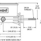 WILWOOD TANDEM MASTER CYLINDER 15/16" BORE WB260-13375-P POLISHED ALLOY