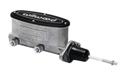 Aluminium Tandem Master Cylinder w/ Pushrod 15/16" Bore Natural Finish WB260-13375