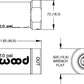 WILWOOD RESIDUAL PRESSURE VALVE WB260-13784 , 10PSI 1/8"NPT IN/OUTLET W/FITTINGS