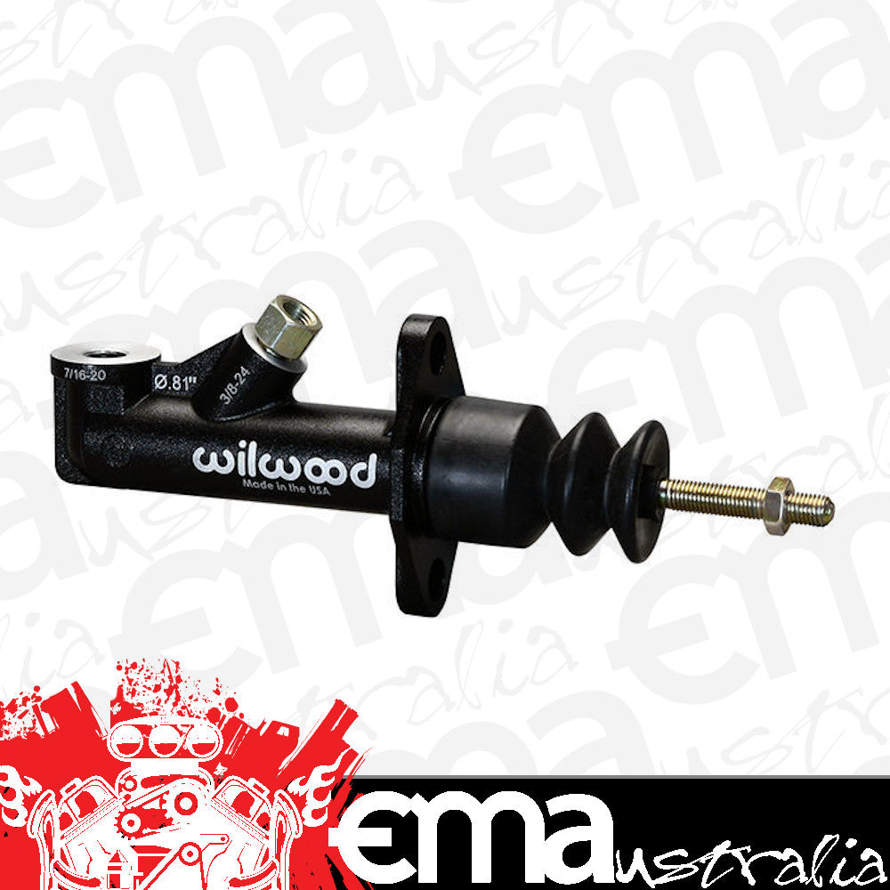 WILWOOD GS COMPACT MASTER CYLINDER BLACK WB260-15092 REMOTE STYLE 13/16" BORE