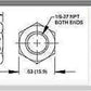 WILWOOD RESIDUAL PRESSURE VALVE 10 PSI 1/8"NPT IN/OUTLETS RED WIL 260-1876