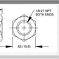 WILWOOD RESIDUAL PRESSURE VALVE 10 PSI 1/8"NPT IN/OUTLETS RED WIL 260-1876