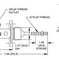 WILWOOD COMPACT MASTER CYLINDER .625" BORE INTEGRATED RESERVOIR WB260-2636