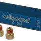 WILWOOD 2PSI RESIDUAL PRESSURE VALVE WIL260-3278 BLUE 1/8"NPT IN/OUT W/FITTINGS