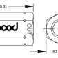 WILWOOD 2PSI RESIDUAL PRESSURE VALVE WIL260-3278 BLUE 1/8"NPT IN/OUT W/FITTINGS