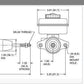 WILWOOD UNIVERSAL 1-1/16" BORE ALUMINIUM TANDEM MASTER CYLINDER KIT WB 260-4894