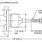 WILWOOD MASTER CYLINDER .700" BORE REMOTE RESERVOIR WIL260-6088