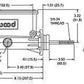 WILWOOD POLISHED TANDEM MASTER CYLINDER 1" BORE INTEGRATED RES. WIL260-8555-P