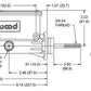 WILWOOD POLISHED TANDEM MASTER CYLINDER 1-1/8" BORE WB260-8556-P