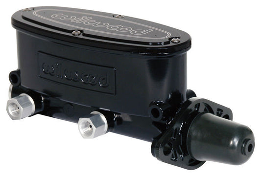 Wilwood Disc Brakes WIL260-9439-BK 260-9439-BK 7/8" Aluminium Black Tandem Chamber Master Cylinder with Push Rod