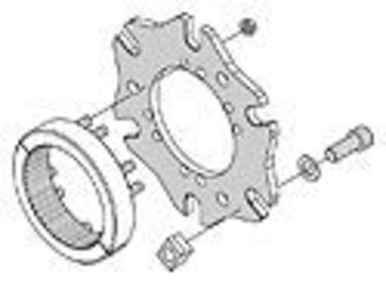 Wilwood 270-10484 Sprintcar Inboard Splined Hub Adaptor Kit Axle Clamp Dynamic