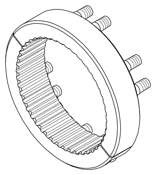 Splined Inboard Hub (Suit Sprint & Midget Cars, 8 x 7.00 Bolt Pattern) (WB270-12578)