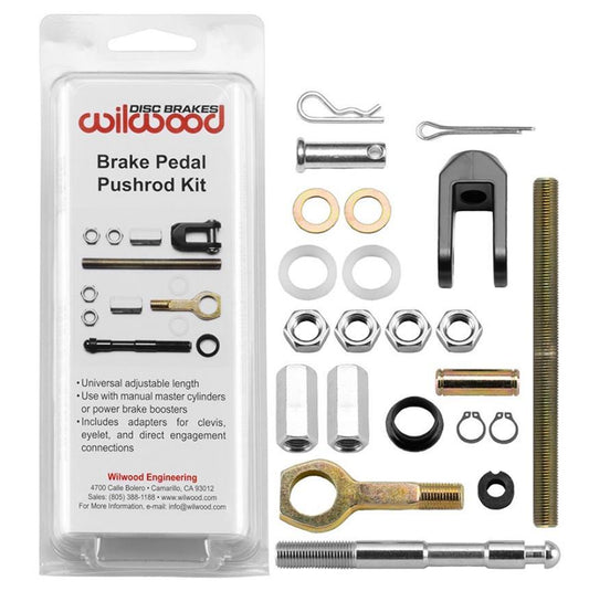 Wilwood 330-13914 Universal Master Cylinder Pushrod Kit Adj Length 3/8"-24 Thread