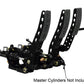 Wilwood Disc Brakes WIL340-12410 3 PEDAL FLOOR MOUNT RECTANGLE 5.25:1 RATIO BLACK ALUMINIUM WB340-12410