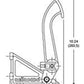 WILWOOD FLOOR MOUNT BRAKE PEDAL ASSEMBLY 6:1 RATIO DUAL MASTER CYL WB340-1285