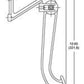 WILWOOD SWING MOUNT BRAKE PEDAL ASSEMBLY 7:1 RATIO DUAL MASTER CYL WB340-1287