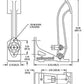 WILWOOD FLOOR MOUNT SINGLE MASTER CYLINDER BRAKE/CLUTCH PEDAL 6.00:1 WB340-1289